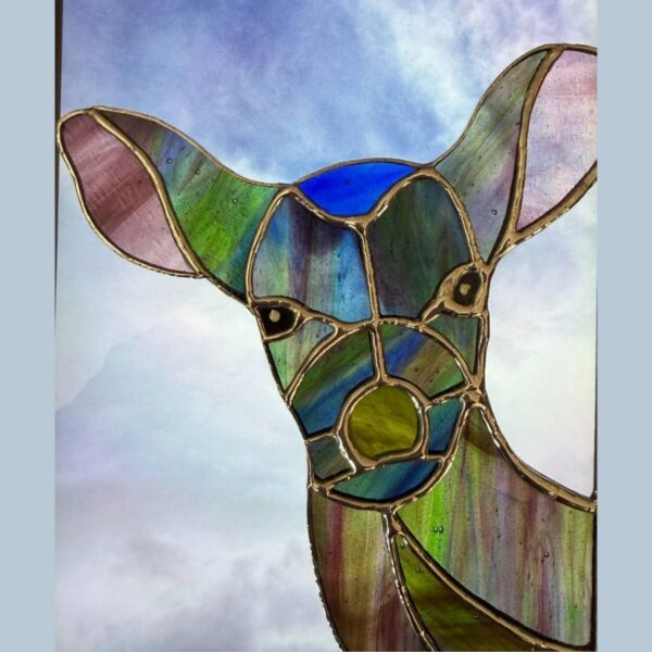 Stained Glass Oh Deer Suncatcher - Multi