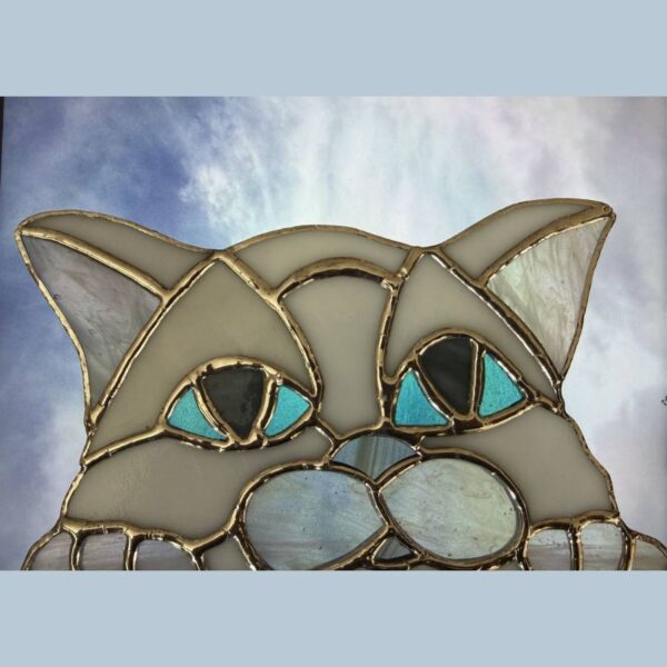 Stained Glass Watching You Suncatcher