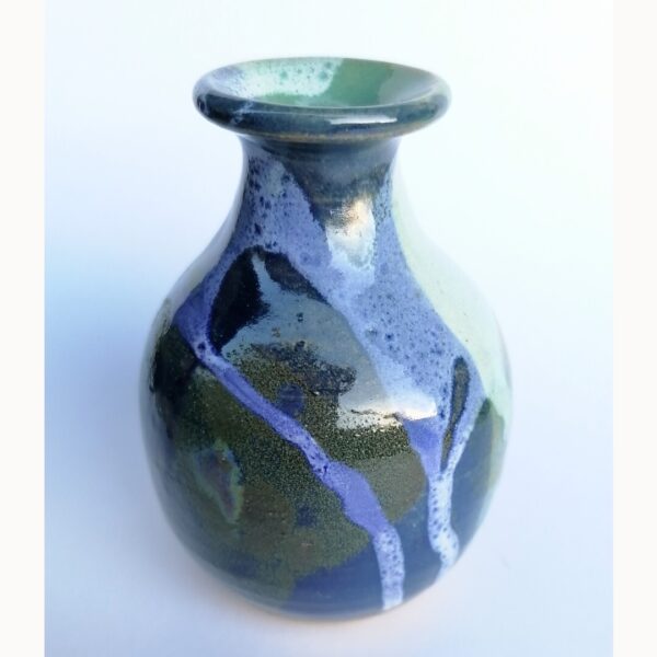Sea Blue Bud Vase