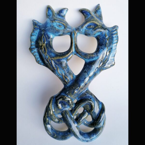 Celtic Twin Beasties Wall Hanging