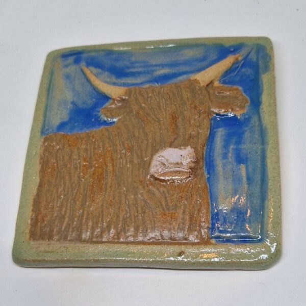 Highland Coo Tile or Coaster