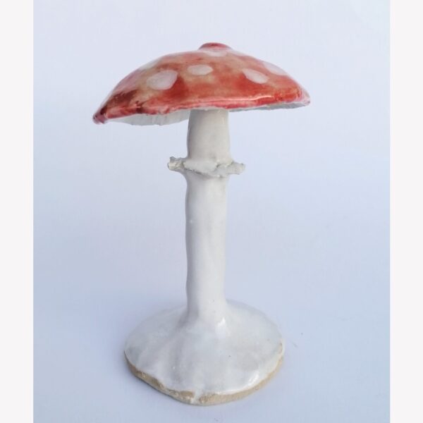 Pottery Toadstool Ornament