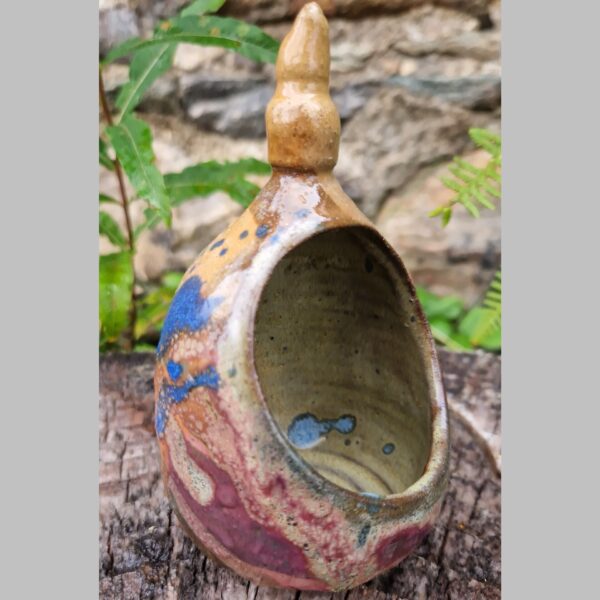 Abstract Stoneware Salt Pig