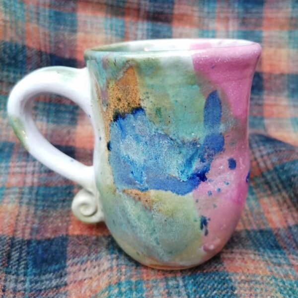 Small Bright Stoneware Mug