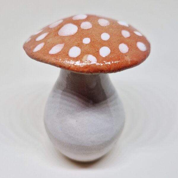 Small Pottery Toadstool Vase