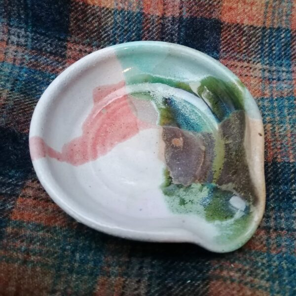 Bright Stoneware Spoon Rest