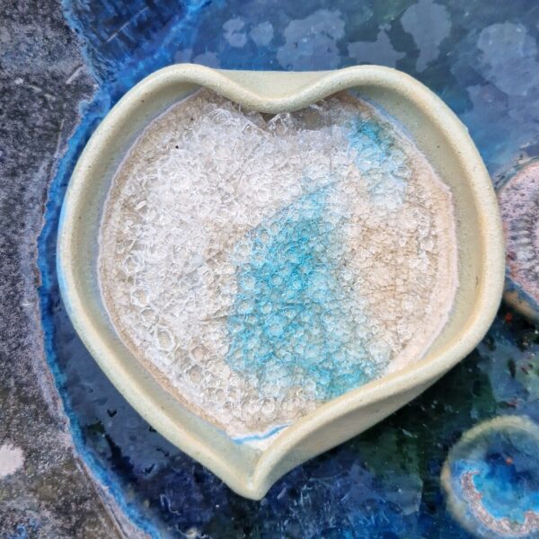 Turquoise Heart Shaped Dish