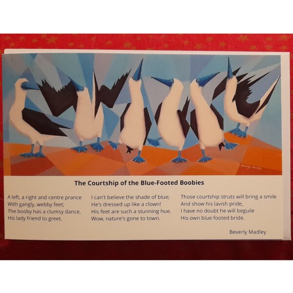 Boobies Poetry Greetings Card