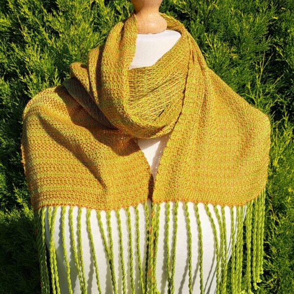 Orange and Lime Ultra-Lightweight Scarf