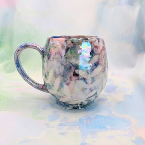 Porcelain Multi Coloured Vine Mug