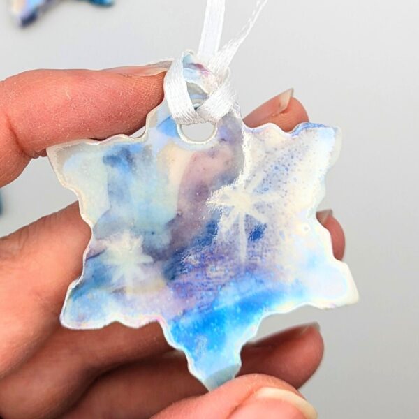 Porcelain Snowflake Tree Decoration.