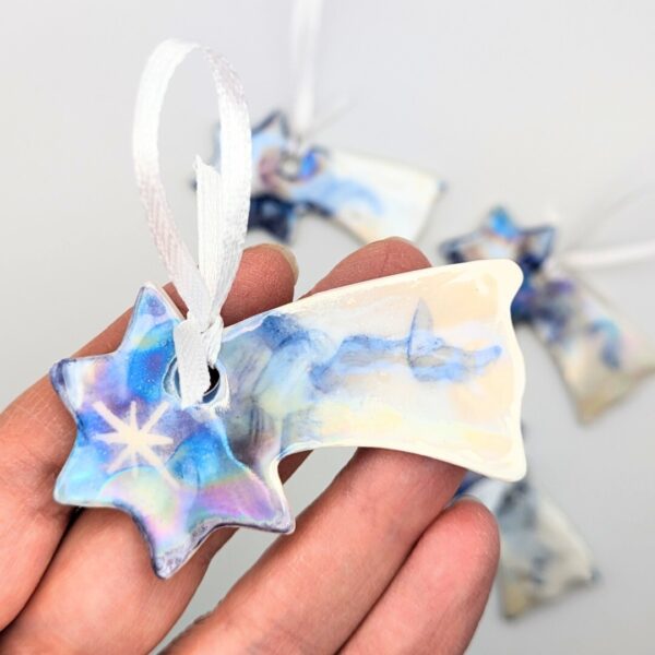 Porcelain Shooting Star Tree Decoration