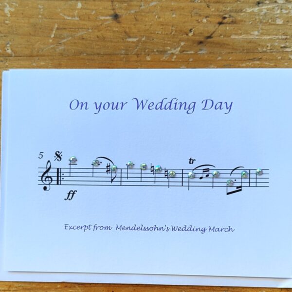 Wedding Day Music Card
