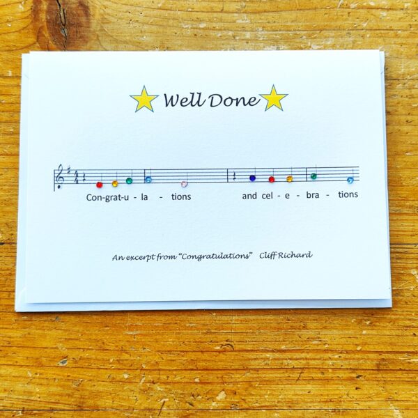 Well Done Music Card