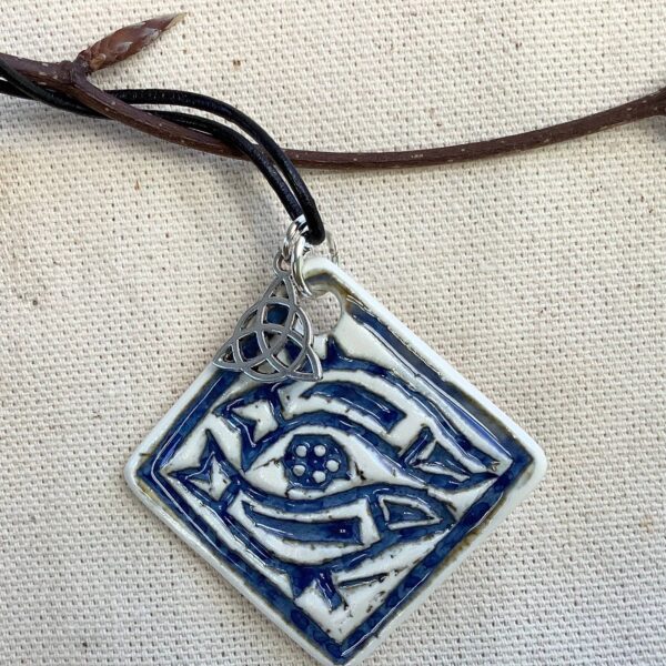 Delft Blue Glaze Diamond ‘Birds’