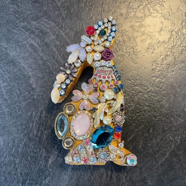 Gazing Hare Jewelled Ornament
