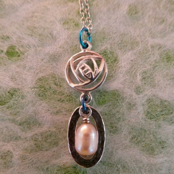 R McIntosh Inspired Pendant Oval Charm