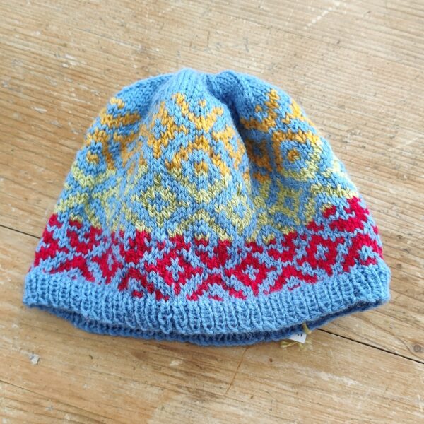 Child's Bright Coloured Fairisle Beanie