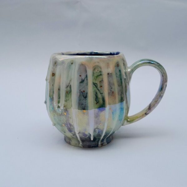 Porcelain Watercolour Drip Mug