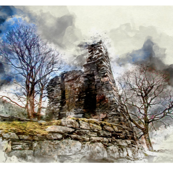 Dun Telve, Glenelg (Digital Watercolour)