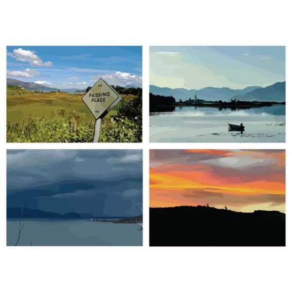 Set of 4 South Skye Prints