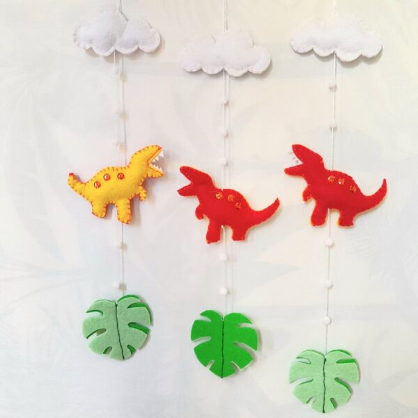 Red and Yellow T-Rex Decoration