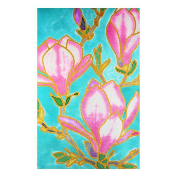 Magnolia Hand Painted Silk Card