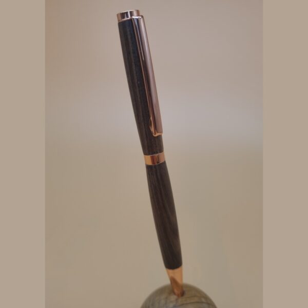 Slimline Black Walnut and Copper Pen