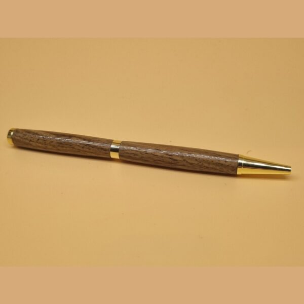 Slimline Black Walnut and Gold Pen IV