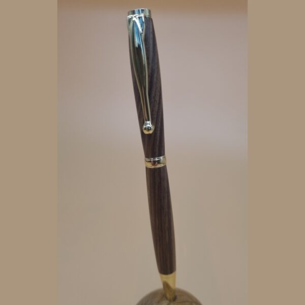 Slimline Black Walnut and Gold Pen II