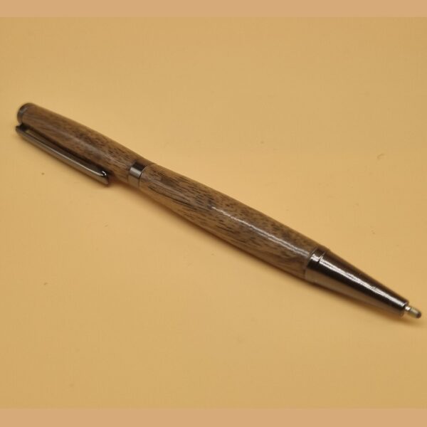 Slimline Black Walnut and Gun Metal Pen