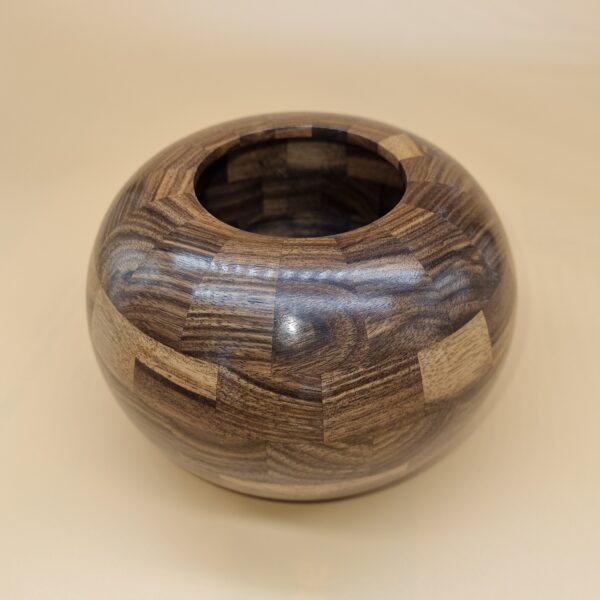 Black Walnut Segmented Vase