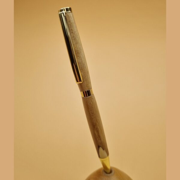 Slimline Holly and Gold Pen