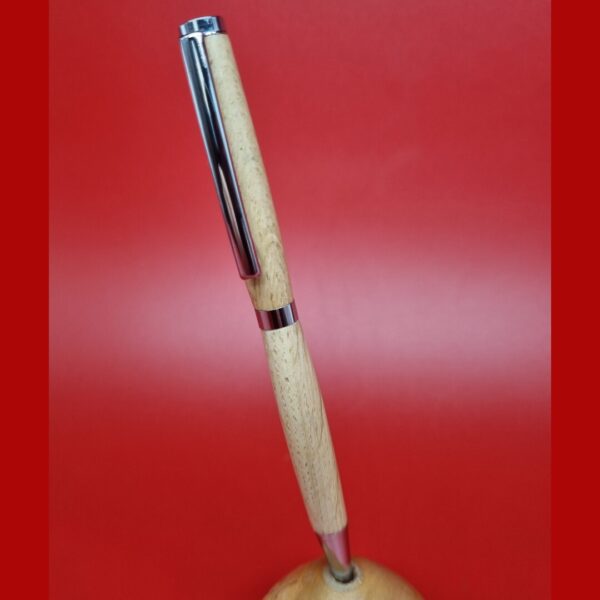 Slimline Oak and Chrome Pen