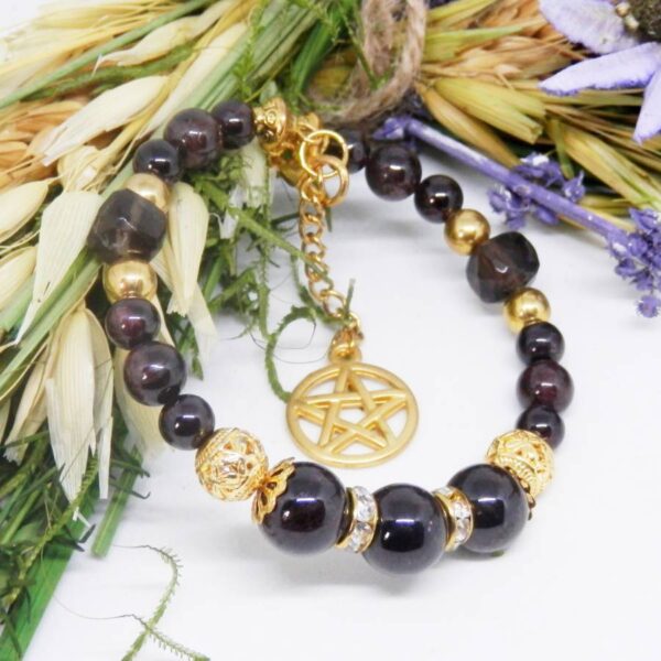 Garnet Memory Wire Bracelet