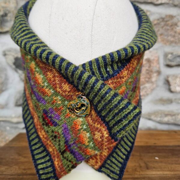 Denim Olive Gellie Neckwarmer