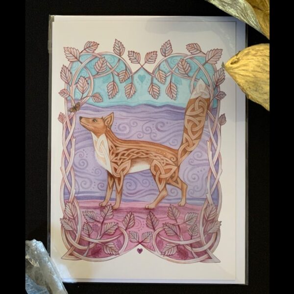 Celtic Fox Card
