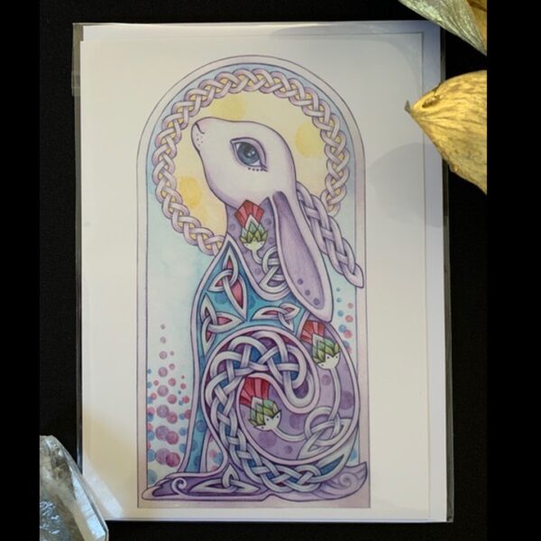 Celtic Hare Card