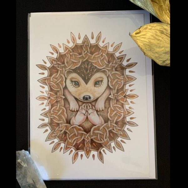 Celtic Hedgehog Card