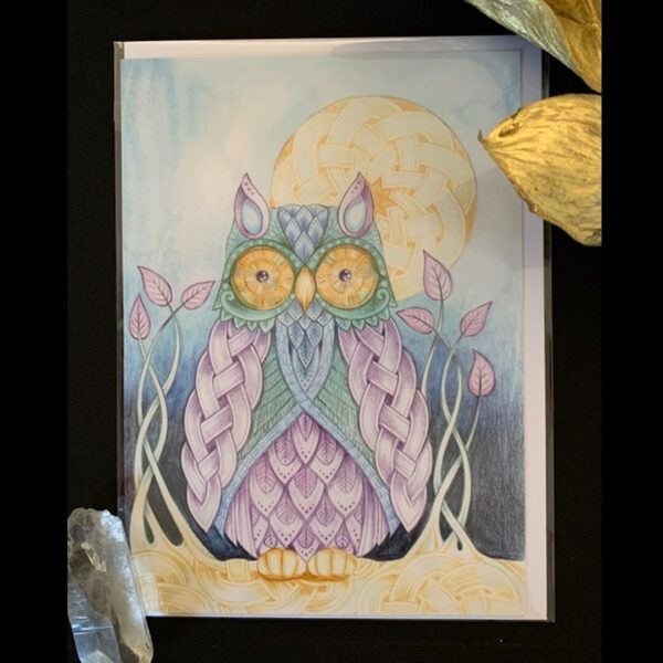 Celtic Owl Card