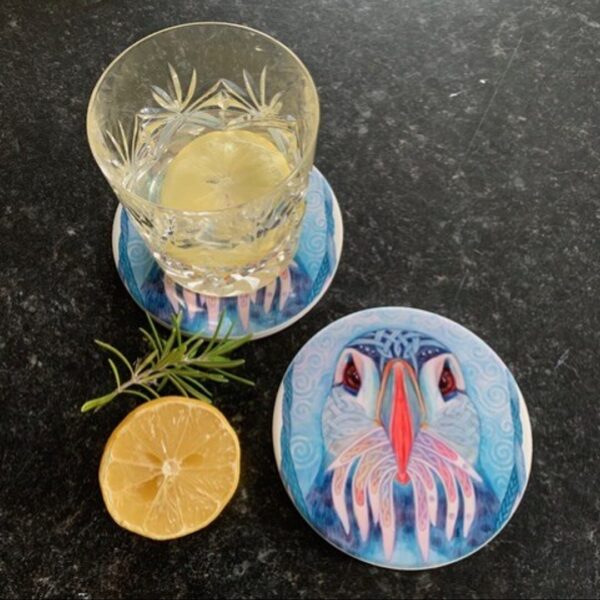 Celtic Puffin Coaster