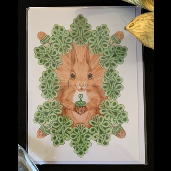 Celtic Squirrel Card