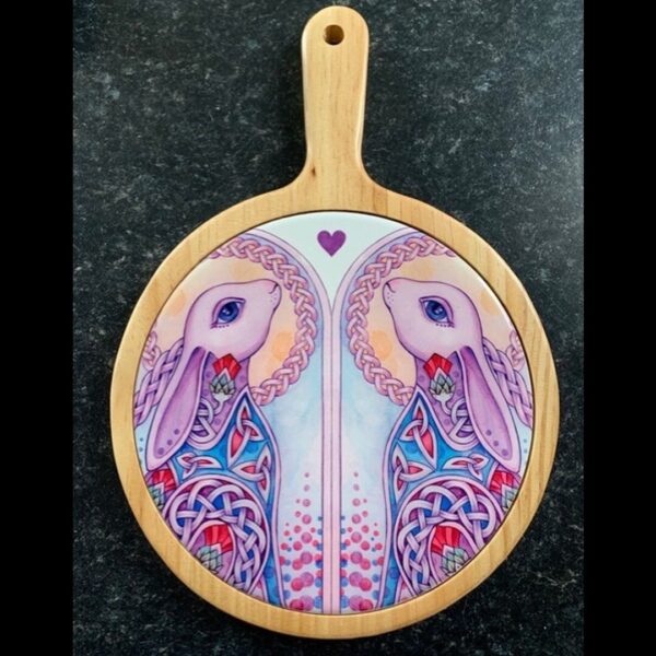 Celtic Hare Wooden Cheeseboard