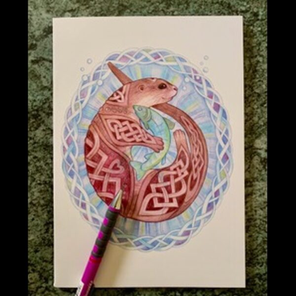 Celtic Otter A5 Sketchbook