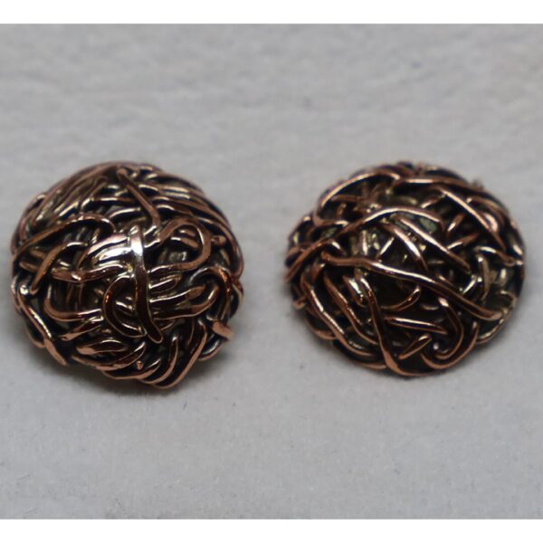 Copper Vermicelli Earrings