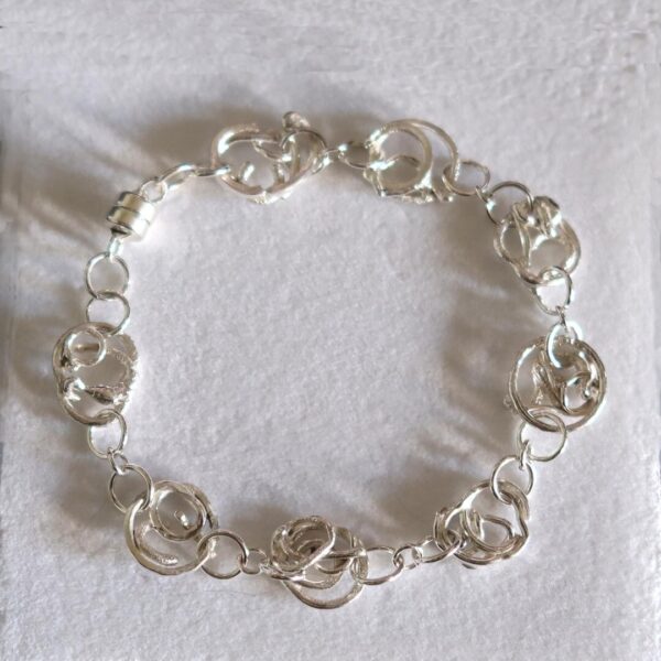 Organic Circles Silver Bracelet II