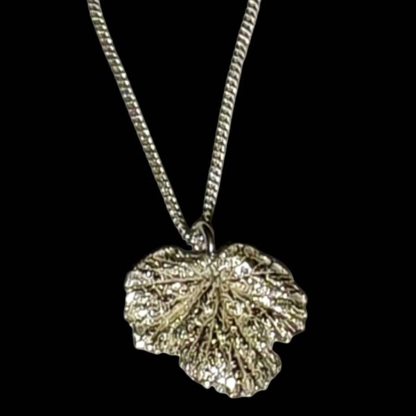 Silver Scottish Nettle Leaf Pendant