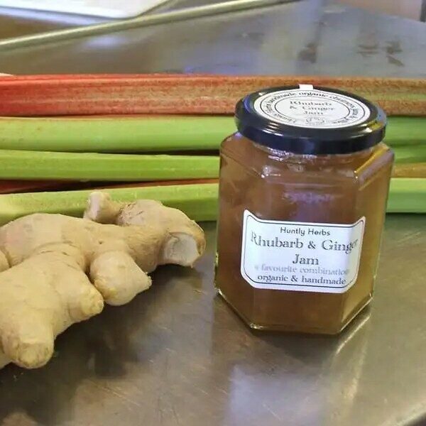 Organic Rhubarb and Ginger Jam