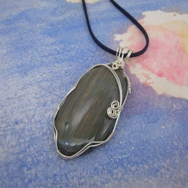 Statement Pendant with Labradorite