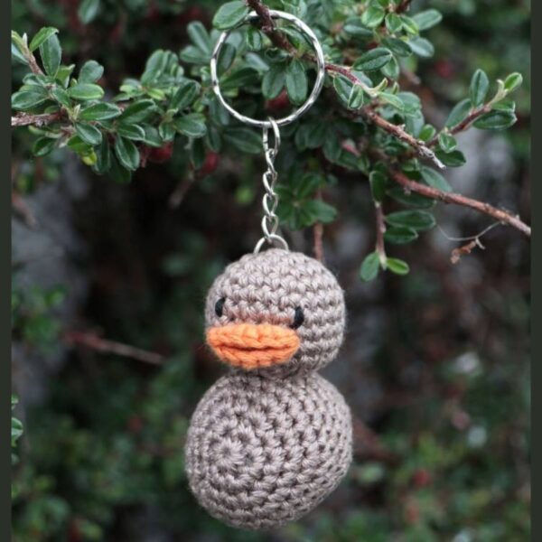 Caramel Duck Key Ring